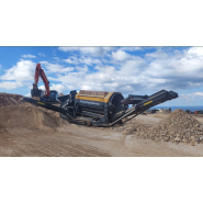 Trommel mobile de recyclage sur chenille hybride à usage intensif, diesel-électrique - mk - ts620t_1