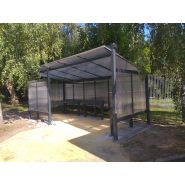 Abri bus THION - modulable et personnalisable - tailles et coloris variés - toiture convexe_1