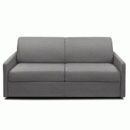 Canapé convertible Paradiso Express - 160 cm - Matelas 14 cm - Gris Silver - Fabrication 100% italienne_1