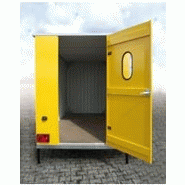 Roulotte de chantier baraques jaunes / stockage / 3.33 x 2.2 x 2.33m_1