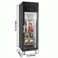 Armoire de maturation dry-aging - 1264 L - 1 porte vitrée - Noir | GGM Gastro_1