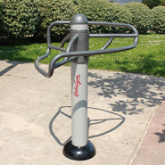 Matériel pour étirement des jambes - Agrès fitness en acier poudré avec fixations et consignes d'utilisation_1