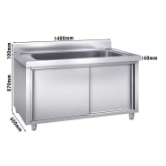 Plonge batterie 140x60cm sur meuble_1