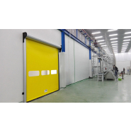 Porte rapide industrielle modulaire et esthétique - ZipGO Alumina - structure en aluminium extrudé pour installation facile_1