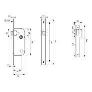 SERRURE ENCASTRABLE POUR PORTE D'INTÉRIEUR NF V/BC_1