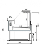 Vitrines - VIVA 2500 statique sans réserve - Référence: VIVA 2500-S-SR_1