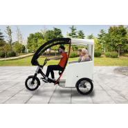 Yokler T - Vélotaxi professionnel avec portes latérales et plancher bas - Vélo taxi électrique_1