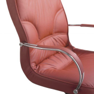 Fauteuil de bureau BOSS dossier haut - neuf - tapissage artisanal, structure en acier, mousse ignifuge - chaise directionnelle_1