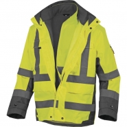Parka HV 5 en 1 - Polyester Oxford enduit PU - Haute visibilité Classe 3 et 2 - Tarmac_1