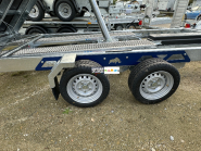 Remorque Tri-benne SARIS - 356 x 184 - PTAC : 3500 kg - HEAVY DUTY 2 Essieux - Freinée - Pompe Electrique - Reference D2428_1