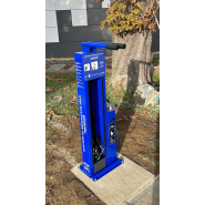 Station de réparation vélos libre-service pour collectivités - Pompe à main fournie - Référence BTIBSCANDIC_1