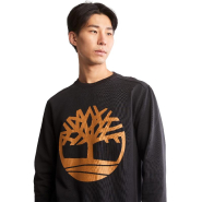 Sweatshirt Core Tree col rond - Timberland - Réf : TB0A2BJ8 - coton et polyester - logo arbre sur la poitrine_1