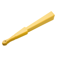 Éventail - textile et plastique - couleur jaune - 47 gr_1