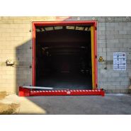 Barrière de rétention d'eau d'incendie semi-automatique pivotante - MT Environnement - sur mesure et étanche_1