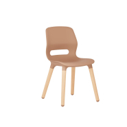 Chaise d'école à dossier incurvé, polyvalente et robuste - Jun Wood_1