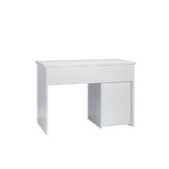 Bureau droit L100xP50xH71,8cm - blanc - Faible encombrement - Bon rapport qualité/prix_1