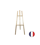 Chevalet de peintre en bois brut - 140 x 57 cm pour ardoise - Référence : LSTF8BRUT_1