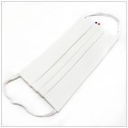 Mask3pblanc - Masque en tissu VDM - 4 épaisseurs - Lavable 60°C - Barrette nasale incluse_1