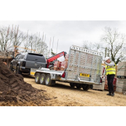 Remorque porte-engin robuste, configurable et polyvalente pour engins - Disponible en version double ou triple essieu - trois roues - GENERAL PLANT -  551-3618-35-3-12_1