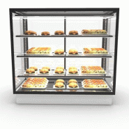 Vitrine chauffante INTEGRA Drop-In - 4 niveaux - 1000 mm - H815 mm | Sayl Barcelona - Accès arrière, 815 mm_1