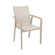 Fauteuil en résine PACIFIC - Stamp - tissu Batyline Serge Ferrari - résistant UV et intempéries - usage extérieur_1