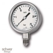 RM - Manomètre à tube de bourdon - Schwer Fittings - Pour fluides liquides et gazeux - Modèle standard ou à bain de glycérine_1
