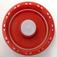 Couvercle Schütz Ø150 rouge UN + bonde 2