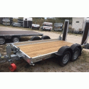Remorque porte-engins Lider - 2 essieux - PTC 3500 kg - châssis tubulaire mécano-soudé galvanisé_1