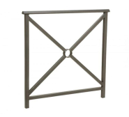 Barrière de Ville Main Courante - 1000/1500 mm - Hauteur 1180 mm - Acier Tubes 35x35 mm - Peinture sur Zinc_1