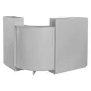 Façade de comptoir d'accueil L56xP2xH107cm Ep.19mm - Réceptio - Gris - Modularité d'agencement_1