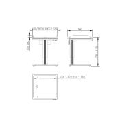 Table à langer pour handicapé - Granberg - électrique - hauteur variable 73-113 cm - 332-081-02_1
