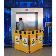 Barrières de securite et signalisation travaux ascenseurs_1