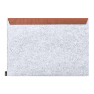 Sacoche ordinateur portable en feutre RPET - Convient jusqu'à 15 pouces - Gris - 135g_1