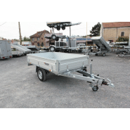 Remorque benne hydraulique ERDE EXPERT BE 150 F - Transport d'agglos et BA13 - Fabrication française_1