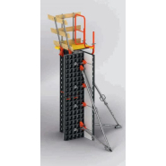 Coffrage de poteau léger équipé d'un système DUO_1