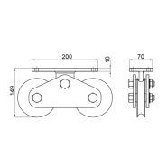 Tandem double Ø120mm - U20_1