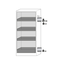 Armoire de sécurité Q-PEGASUS-90 - Modèle Q90.195.090.WDAC - Réf 30042-047-30819 - Type 90 - Certifiée NF EN 14470-1_1