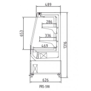 Armoire réfrigérée positive sans porte, idéale pour l'exposition des boissons et produits emballés - prs-590 docriluc_1