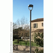 Mât d'éclairage public cylindrique tubelux / en acier galvanisé thermolaqué Mât d'éclairage public cylindrique tubelux / en acier galvanisé thermolaqué