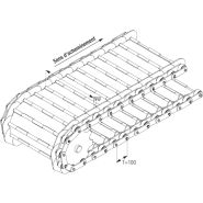 T100 - Bandes transporteuses métalliques AL Industrie - Pas de 100 mm, tailles de 100 à 1500 mm_1