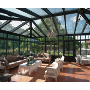 Véranda verrière en aluminium sur-mesure - Structure et toit cintré ou monopente_1