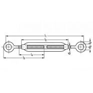 18-41 - Tendeur d'arrimage en inox A4 - Emile Maurin - à lanterne avec 2 anneaux_1
