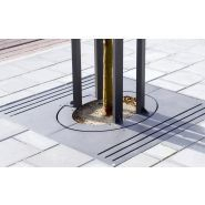 Grille d'arbre ovale couleur noir sablé 100 - Velopa - Scala grilles d'arbre_1