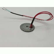 Résistances plates blindées circulaires en mica type RC4 - Chauffage par conduction jusqu'à 350°C, diamètre 50 à 1500 mm_1