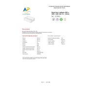 Bac à pâton de 9 litres - 400x300x100 mm - avec couvercle blanc - en PP alimentaire_1