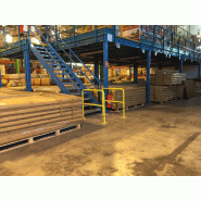 Barrière de sécurité acier jaune 1500 x 1000 - 190481_1