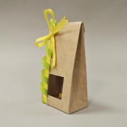 Pochettes kraft  à fenêtre 7,5 x 5 x 15,5 cm  - par 50_1