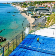 Terrain de padel panoramique robuste - structure en acier galvanisé et verre trempé 12 mm_1