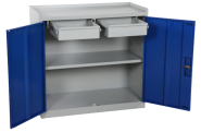 Caisson à outil - 1 ou 2 portes, 1 ou 2 tiroirs, étagère réglable, fermeture à clé_1