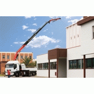 Bras hydraulique de la grue Fassi F455A e-dynamic pour une extension maximale de 28,70 m